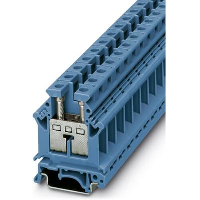 Phoenix Contact 3006056 Doorgangsserieklem 12.2 mm Schroeven Blauw 50 stuk(s)