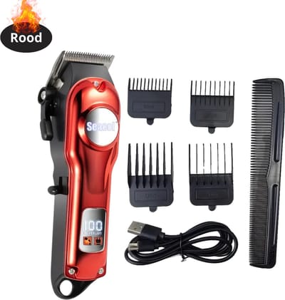 Nivard Tondeuse - Bodygroomer Mannen - Scheerapparaat - Baardtrimmer - Rood