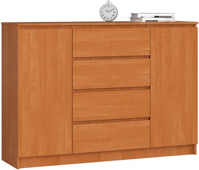 Ladekast K140 met 4 Lades en 2 Deuren / AKORD Furniture Factory / Els / 138 x 99 x 40 cm