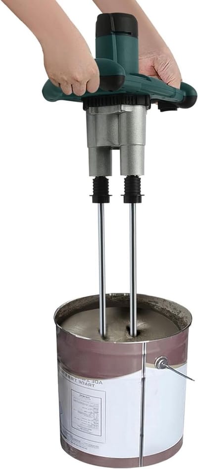 Mortelmixer - Betonmixer - Gelijkmatig mengen - 6 snelheidsmodi - 53 x 13cm - Groen