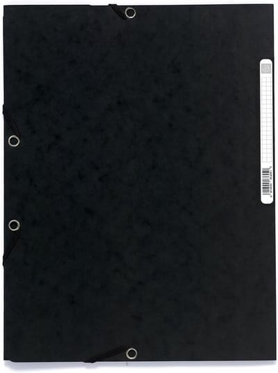 Verzamelmap met Kleppen - Documentenmap Opbergmap - Archiveren Documenten - 100% Gerecycled Karton - A4 Formaat - Zwart