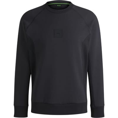 Boss Heren Crew Neck Raglan Sweatshirt (Donkerblauw gemêleerd)