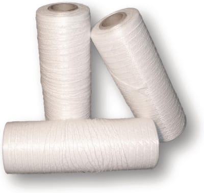 Elastisch Wikkelnet voor Pallets - Wit - 500m Lengte - Grijs