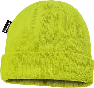 4PROTECT Hoge zichtbaarheid gebreide muts fluorescerend geel