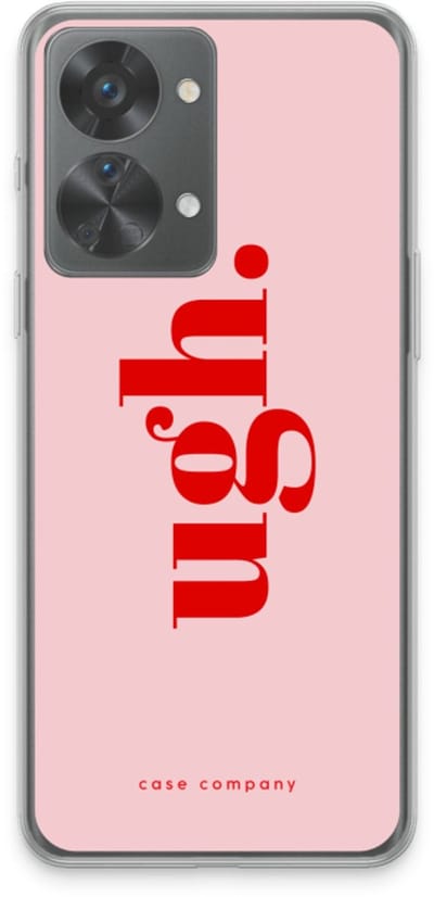 Case Company® - Hoesje geschikt voor OnePlus Nord 2T hoesje - Ugh - Soft Cover Telefoonhoesje - Bescherming aan alle Kanten en Schermrand