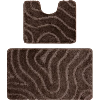 Kleden Rugsx Tweedelige badkamerset tapijt SUPREME WAVES, Golve 60x100 cm