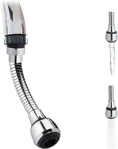 waterbesparend opzetstuk voor kraan (roestvrij) kraan opzetstuk / kraan opzetstuk - faucet attachment - Crane extension