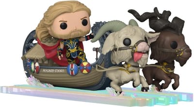 Funko Thor - Thor: Love & Thunder POP! Rides Super Deluxe Thor & Goat Boat 13 cm Verzamelfiguur - Multicolours
