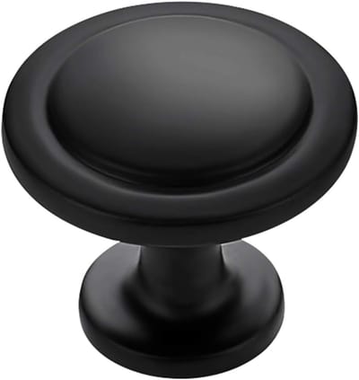 handgrepen kastknoppen meubelknoppen zwart lade handvat meubelgreep ideaal voor keuken kastdeur kledingkast badkamer modern design, zwart (31 x 27 x 18 mm)