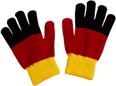Amscan by Riethmuller - Riethmüller - Handschoenen Duitse vlag - WK voetbal 2026 - WK voetbal versiering - WK voetbal outfit - Nederland WK