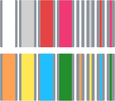 Leeslatten Set - Markeer Strips - Leeshulp Dyslexie - Acht Kleuren - 19 Bij 7cm - Diverse Kleuren