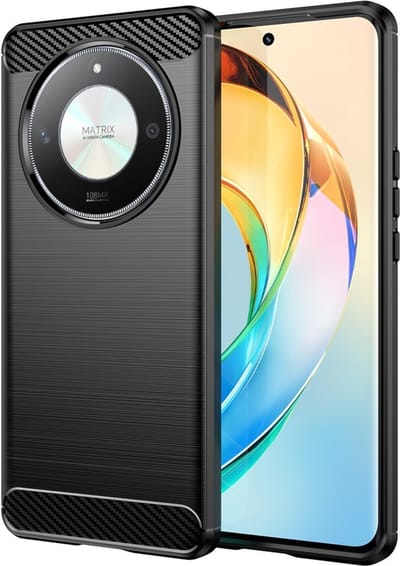 Coverup Hoesje - Geschikt voor Honor Magic6 Lite Hoesje - Coverup Armor Brushed TPU Back Cover - Zwart