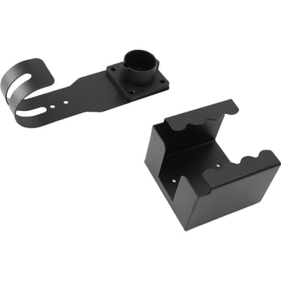 Support de chargeur EV Kit de fixation murale Compatible avec connecteur J1772 Acier au carbone Crochet en J Support de câble pour boîte de recharge EV pour électrique black