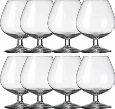 8x Cognacglazen transparant 800 ml Specials
