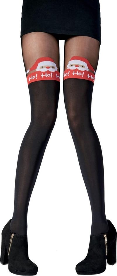 Pretty Polly Panty - Kerst - Santa Suspender Panty - One Size - Zwart/Mix