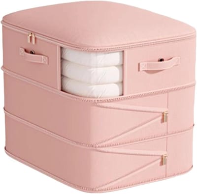 Compressie Opbergzakken - Vacuümzakken Kleding - Ruimte Besparen - Vochtwerend - 52x46x60cm - Roze