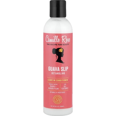 Camille Rose, Après-shampoing démêlant sans rinçage Guava Sleep, Tous types de peau, 8 fl oz (236 ml) pink