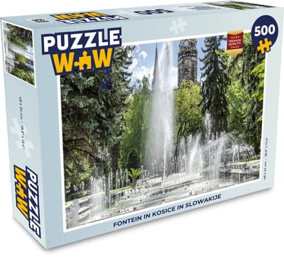 Puzzel Fontein in Kosice in Slowakije - Legpuzzel - Puzzel 500 stukjes
