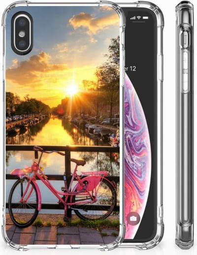 Apple iPhone X | Xs Telefoonhoesje met valbescherming Amsterdamse Grachten