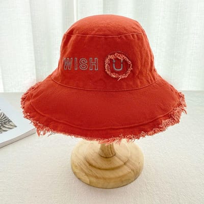 Dames Zomer Grote Hoed Rand Japanse Gezichtsbescherming Zomer Grote Rand Vissershoed Koreaanse Stijl Veelzijdige Zonbescherming Trendy Zonbeschermingshoed M（56-58cm） red