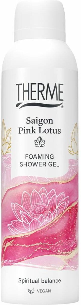 Therme Saigon Pink Lotus Foaming Shower Gel - 6 x 200 ml - Voordeelverpakking