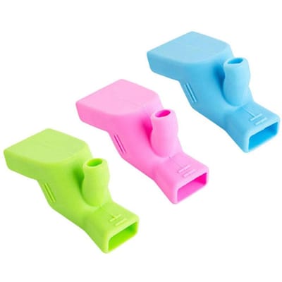 3 STUKS Siliconen Kraan Waterkraan Verlengstuk Tuit Handen Wassen Elastisch Verstelbaar Mondstuk Spoelbak Verlengstuk Voor Kinderen Kinderen Peuter 1 each of 3 colors