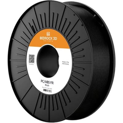BEDROCK 3D PC-4718a075 PC/ABS FR Black 1.75 mm 750 g Filament PC-ABS 1.75 mm 750 g Zwart 1 stuk(s)