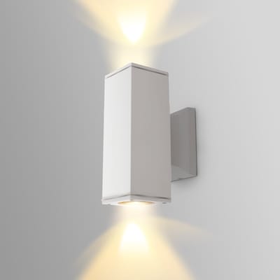 Aigostar 13VEP Wandlamp - Industrieel - IP65 Buitengebruik - GU10 - Rond Wit - Zonder Lichtbron