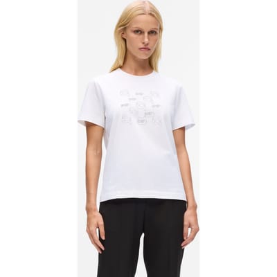 Karl Lagerfeld Ikon Seasonal Rs T-shirt Gift White Taglia: XS | Maglie Sportivi Outlet | Donna | Bianco