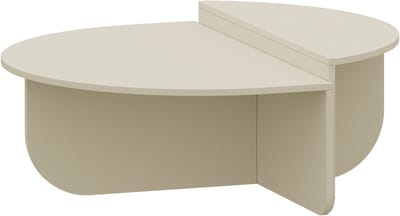 Salontafel Tondesdaslo 90x90x35 cm havermout [en.casa]