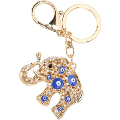 Boze Oog Sleutelhanger Duurzame Beschermingsamulet Sleutelhanger voor Handtashaken Huisdecoratie beige