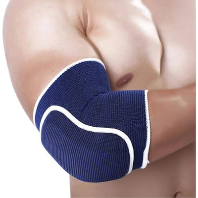 2 stuks Elleboogbeschermers Armbrace Ondersteuning Elleboog- en Kniebeschermers Volleybal Basketbal Elastische Mouwen Bescherming Hoge Kwaliteit Praktisch Dagelijks Gebruik blauw