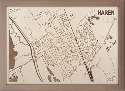 Decoratief Beeld - Houten Van Haren - Hout - Bekroned - Bruin - 21 X 30 Cm