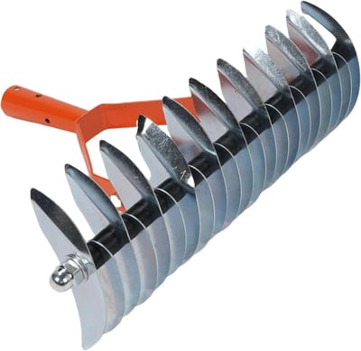 Verticuteerhark Gazon - Gras hark onkruidsteker - Gazononderhoud - Ergonomisch ontwerp - 134 cm - Metaal