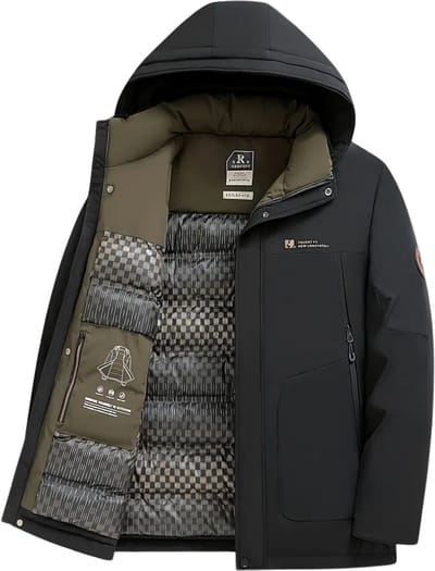 Winterjas Heren - Parka - Winter - Jas - Volwassen - Stijlvol - Zwart - XL