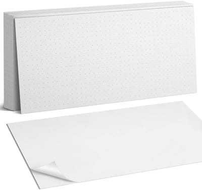 Coloray Plaktegels - Raster met punten Zelfklevende Wandtegels - 40 cm x 20 cm - Wit Plaktegels - 10 stuks - Rechthoek PVC Tegels - Plaktegels Badkamer - Vloertegels Zelfklevend - Vinyl Tegels - Portugese Tegels