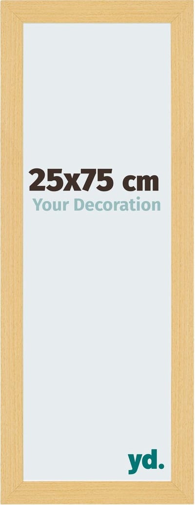 Your Decoration - Fotolijst 25x75 cm - MDF - Beuken Decor - Mura