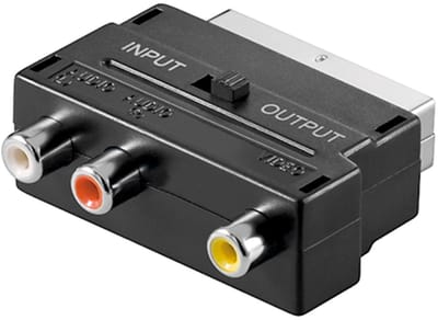 Pro SCART to composite audio/video adapter IN/OUT