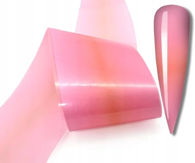 Frezarkowo Ombre Serie - Transferfolie voor Nagels - 100cmx4cm - Roze Rood Ombre