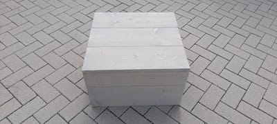Lounge tafel ''Garden'' 57x57cm van Grey Wash steigerhout