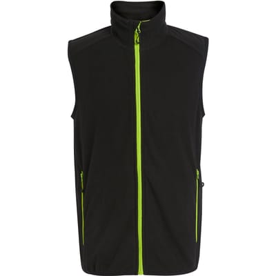Regatta Heren Navigate Fleece Gilet (Zwart/Lijkgroen)