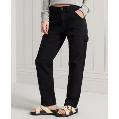 Superdry Carpenter Spijkerbroek Zwart 32 / 30 Vrouw