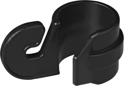 ProPlus Tentclip met haak - Kunststof - Voor buis Ø 19-22 mm - Zwart - 4 stuks