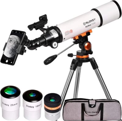 Professionele Sterrenkijker – Telescoop – Voor Kinderen & Volwassenen – Nachtkijker – Astronomie – Met Statief & Barlowlens – Complete Set