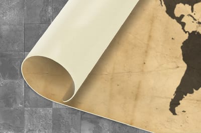 Keukenloper - Loper keuken - Wereldkaart - Quote - Grijs - 120x50 cm - Keukenloper vinyl