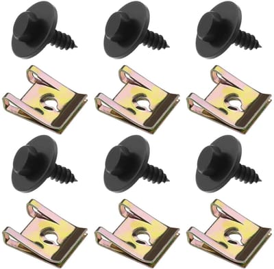Dailygoods - Dailygoody - 20 Stks Schroef en Moer Clip Kit - Wielboog Cover Onderbak - Kunststof en Metaal - Fasteners voor 1-serie - 2007-2019