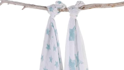 Hydrofiel Omslagdoek 120x120cm Bjorn (2stuks)