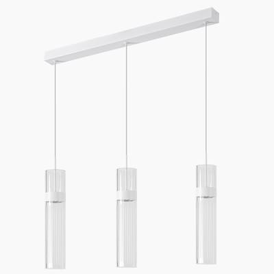 Lemlit LED Hanglamp 3 Lichts - Moderne Hangverlichting met 3 Kleurtemperaturen - Voor Woonkamer Keuken en Slaapkamer - Wit