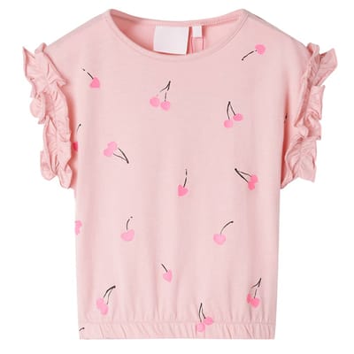 vidaXL Kindershirt 116 lichtroze