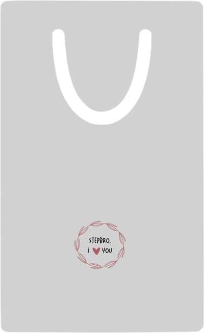 Hacebo® - stepbro I love you metalen boekenlegger- Broer - de liefste stiefbroer - verjaardagscadeau - verjaardag - cadeau - cadeautje voor broer - broer artikelen - kado - geschenk - gift Bladwijzer boekenleggers - 7.6 cm x 5cm